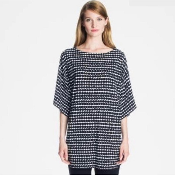 Marimekko Tops - MARIMEKKO Jouten Tunic Black White Size XS